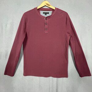 Banana Republic Men's Henley Pullover Long Sleeve Long Sleeve Size Medium